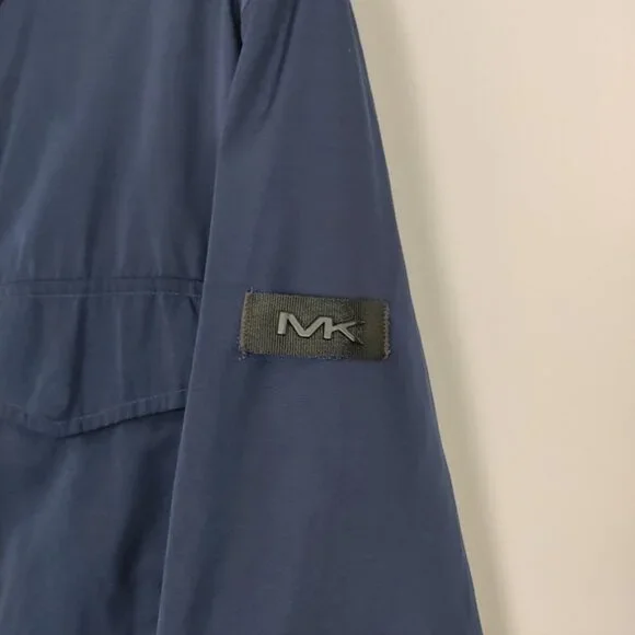 Michael Kors Men's Lightweight Jacket in Blue Size Medium Rain Jacket - Picture 2 of 13